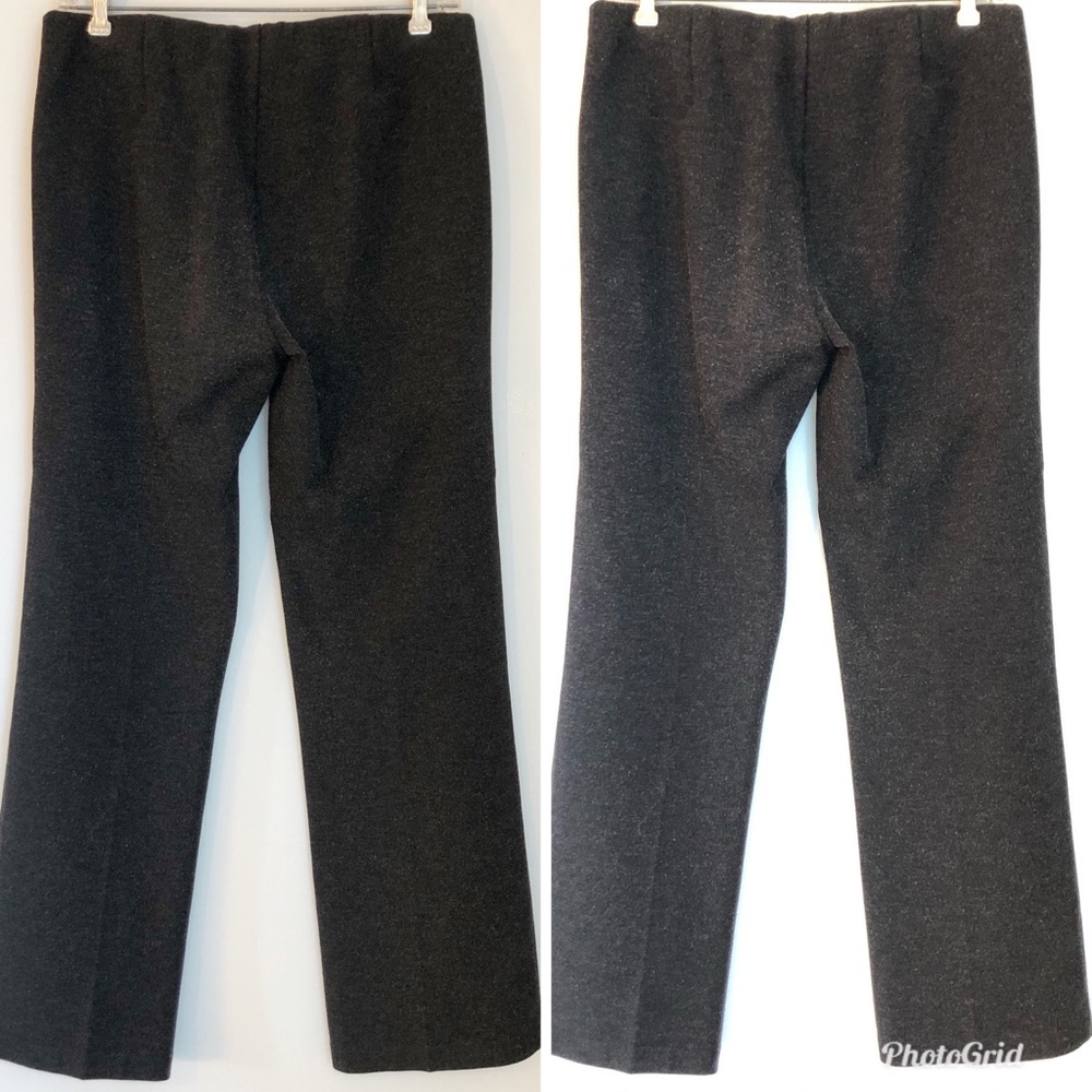 Eileen Fisher Grey Ponte Knit Pants Trousers, size Medium Petite - Picture 2 of 8